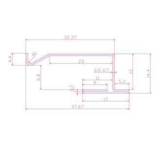 Планки для клинкерной плитки Планка 0.5